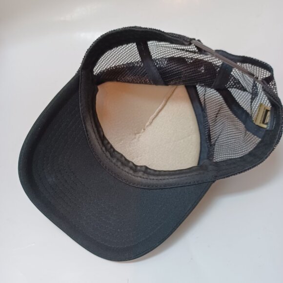 Quicksilver Trucker Hat Cap Snapback Orange Black Sunrise Sunset with Palm Trees - Picture 6 of 9